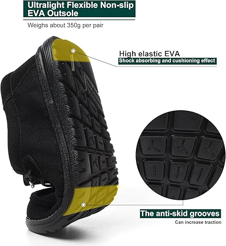 Miniatura 6 de Walking Shoes for Women-Slip On Linen Loafers,Canvas Work Boat Shoes,Comfortable,Lightweight,Breathable for Daily