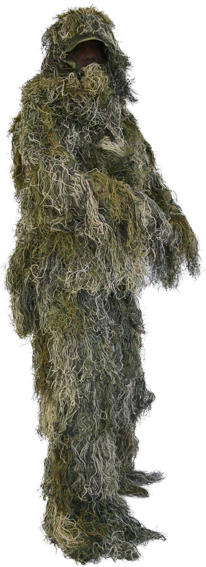 normani Taktischer 'Ghillie Suit' Tarnanzug mit Jacke, Hose, Kopf- und Gewehrabdeckung