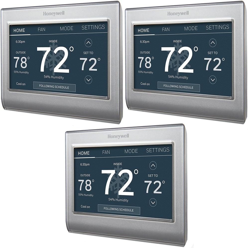 Honeywell Wi-Fi Smart Color Programmable Thermostat 3 Pack (RTH9585WF1004)