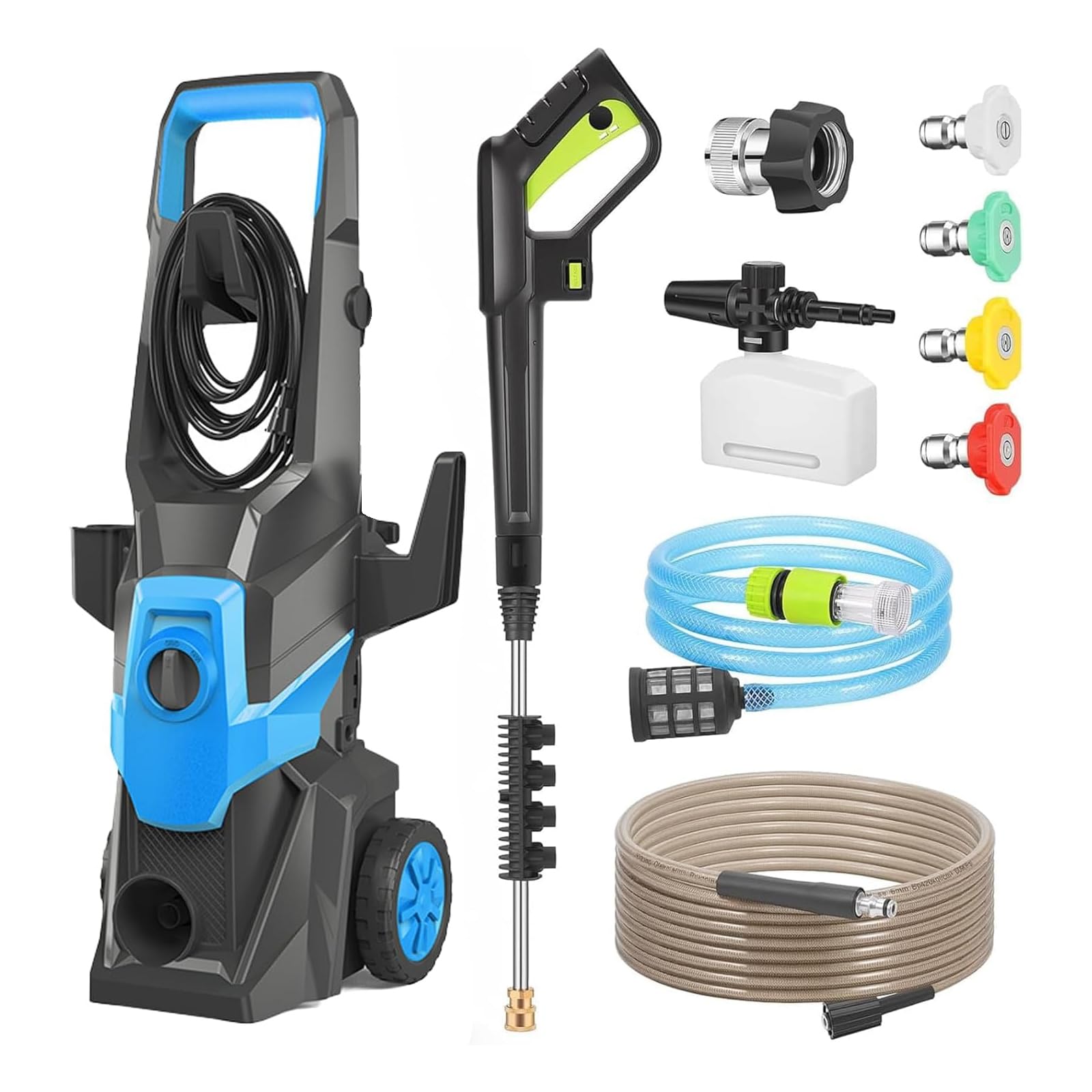 新品　未開封　高圧洗浄機　1800w Amazon | AUAU 高圧洗浄機 1800W 17MPa 水道直結 4つのノズル 自吸両用