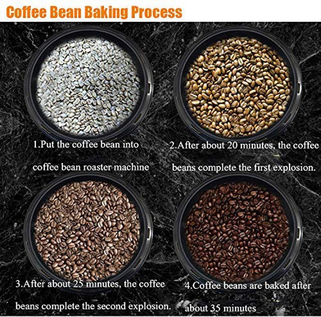 MIFXIN Coffee Roaster 800g 1200W Home Coffee Bean Roasting Machine Household Electric Coffee Baker 110V