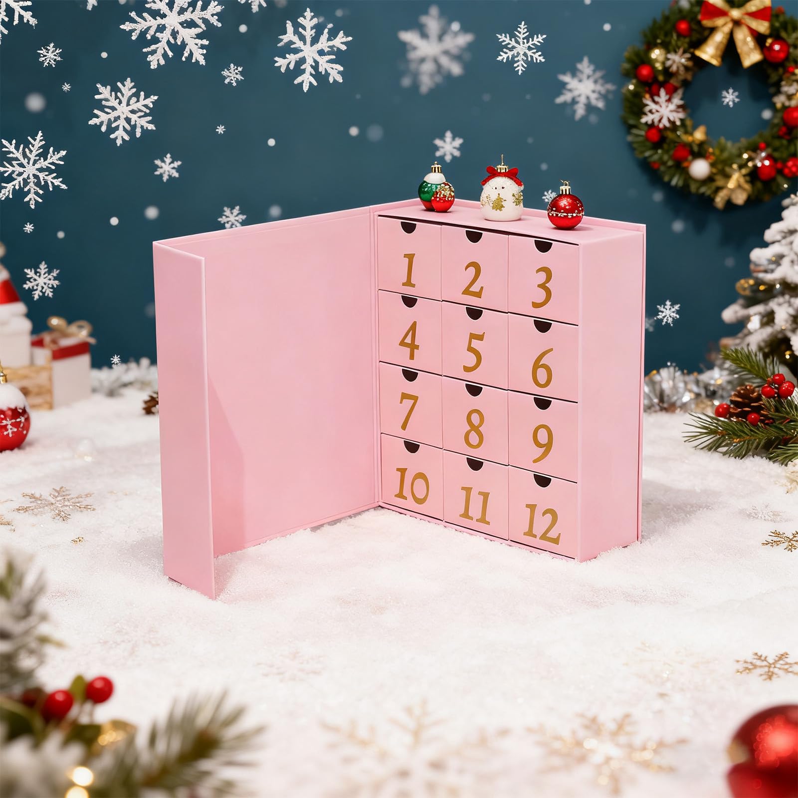 Arrival Calendar 2025 Arrival Calendar 12 Empty Folded Finished Products Can Be Filled Children's Countdown Home Holiday 25