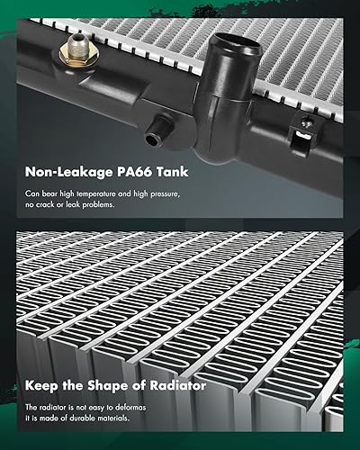 Vista 644 de SCITOO Reemplazo completo del radiador de aluminio para 1993-1998 para Toyota para T100 2.7L 3.0L 3.4L 2090 Radiador