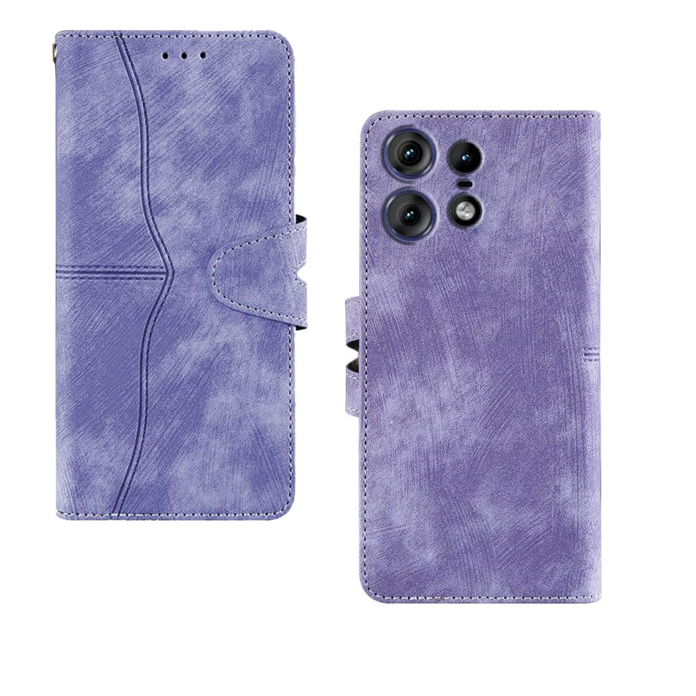 Chaapio Leather Motorola Moto Edge 50 Pro 5G Flip Cover | with Built in RFID Blocking Material | Card Pockets Wallet & Stand | Flip Cover for Motorola Moto Edge 50 Pro 5G - Purple (B0D2B41C8S) Amazon Price History, Amazon Price Tracker