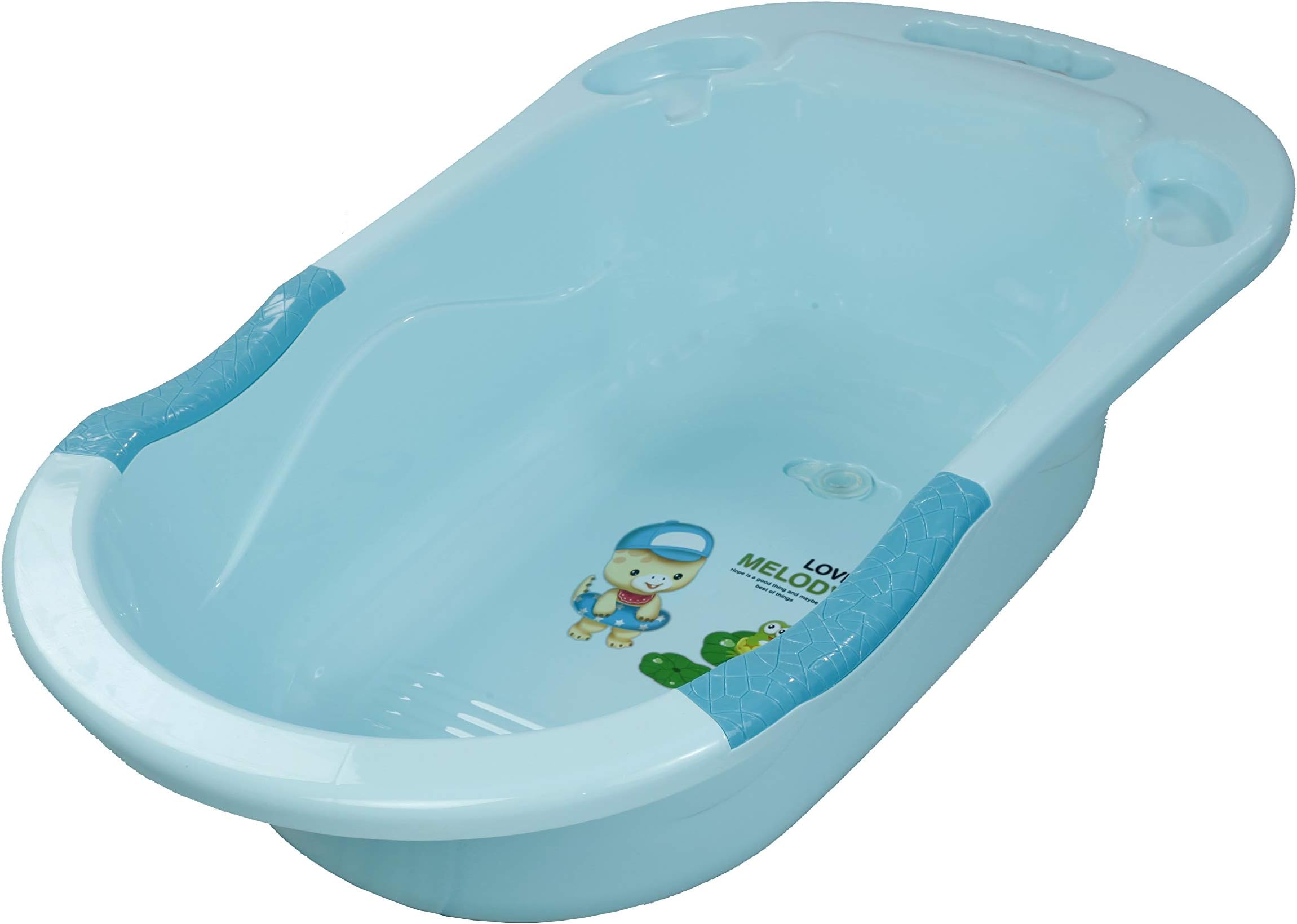NOVICZ Baby Bath Tub Baby Bather Newborn to 18 Month Babies S3 (Blue)