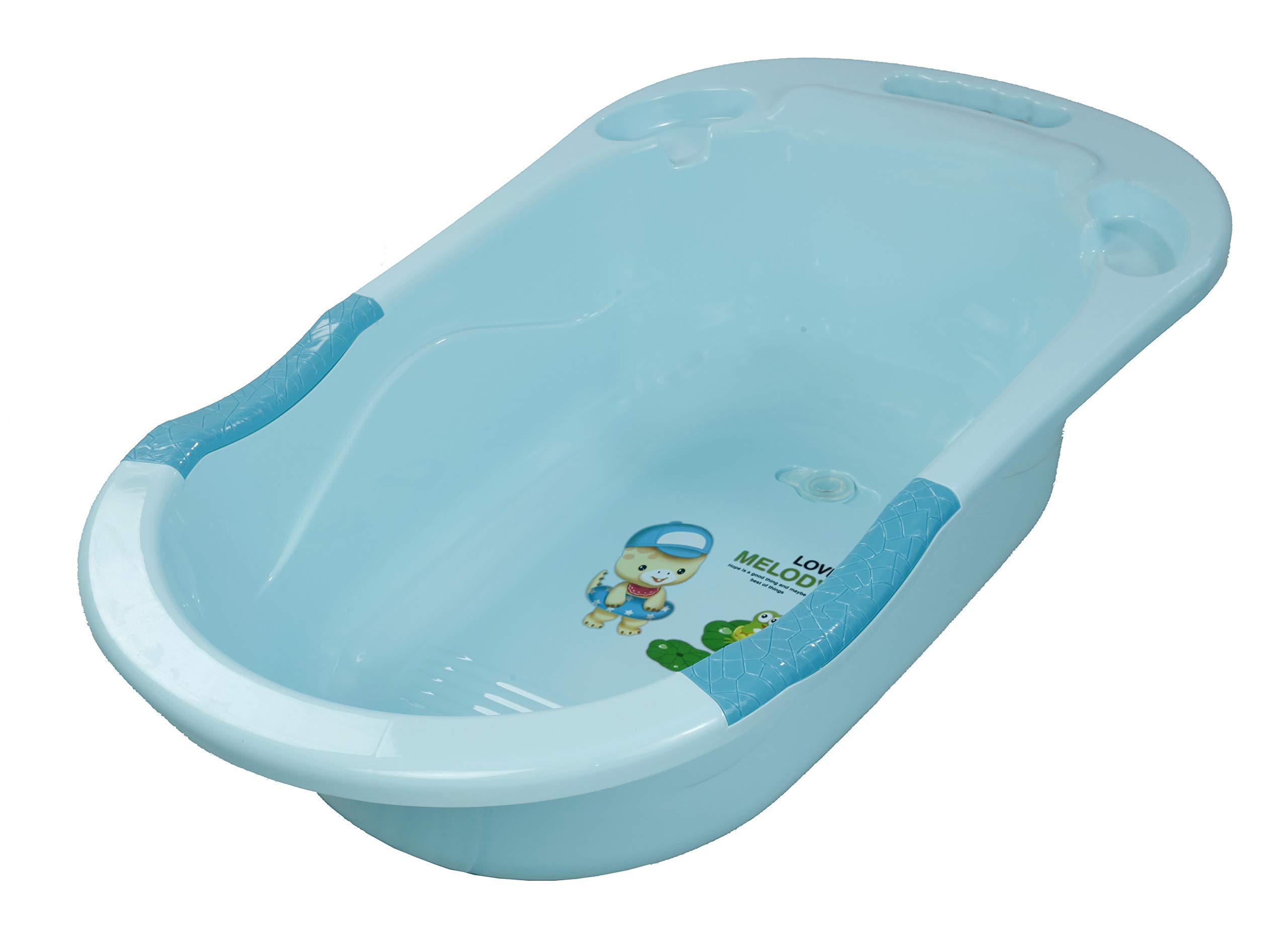 NOVICZ Baby Bath Tub Baby Bather Newborn to 18 Month Babies S3 (Blue)