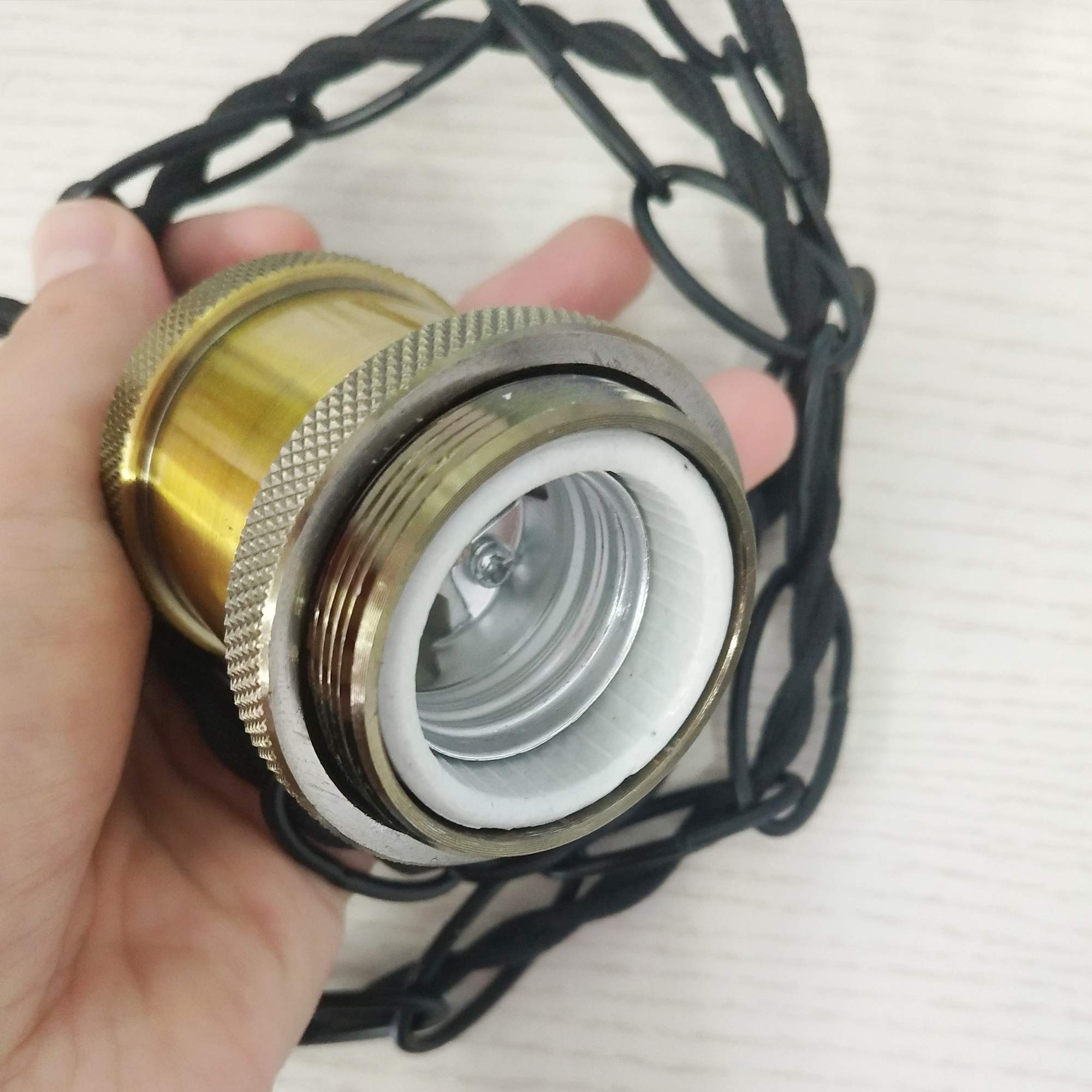 Amazon.co.jp : SKIVTGLAMP ペンダントライト 照明器具 黒いコード60cm