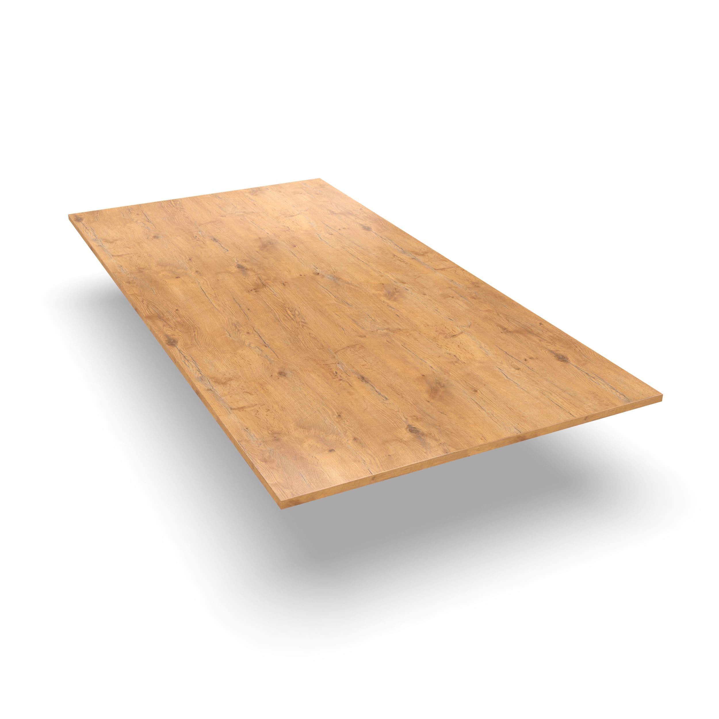 AUPROTEC Plateau de table 19 mm Pale Lancelot Chêne 100x80 cm I Panneaux de fibres à densité moyenne avec bord ABS de 2 mm et collage PU I Revêtu de résine mélaminée I Robuste et hydrofuge