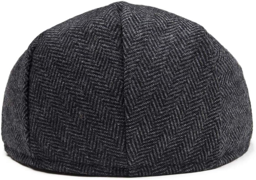 Kids Wool Tweed Newsboy Flat Cap Herringbone Boy Infant Toddler Child Youth Beret Hat - Image 4