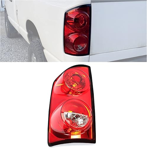 HECASA Luz trasera compatible con Dodge Ram 150025003500 2007-2009 Pickup Conjunto de lámpara trasera de repuesto izquierdo para 55277303AB