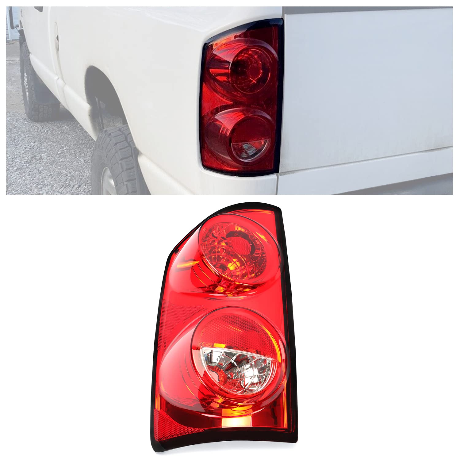 Chrome Smoked Tail Light For 2007-2009 Dodge Ram 1500, 2500, 3500 LED Tail Light Assembly - Foto 8