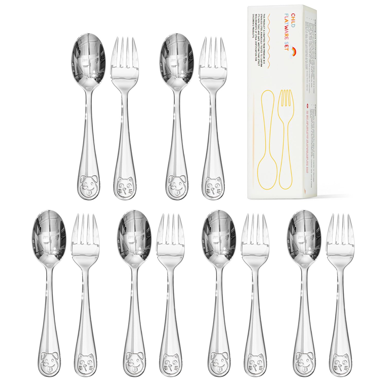 Photo 1 of KINGSTONE 12-Piece Toddler Utensil Set