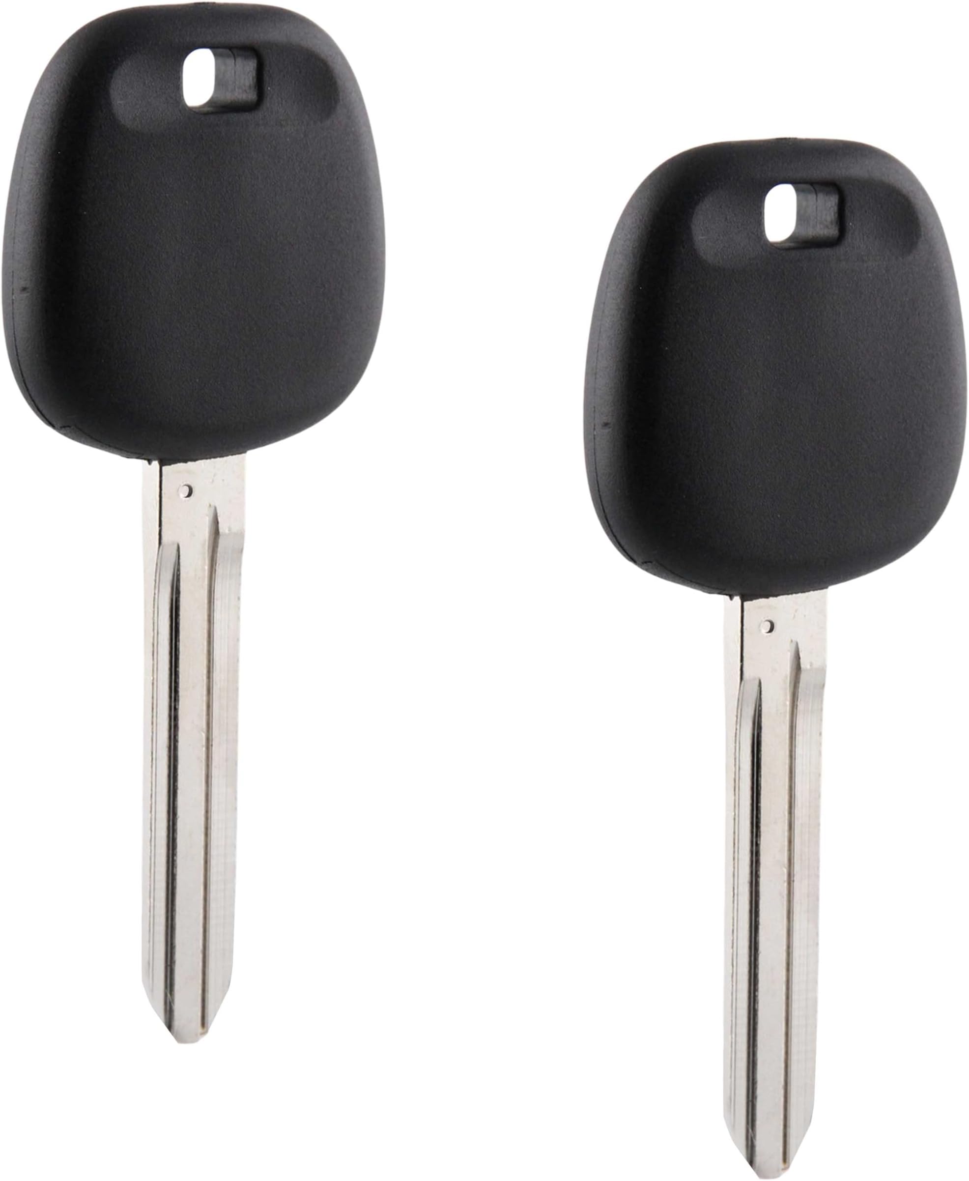 USARemote Uncut Transponder Ignition Key fits Toyota/Scion with 4D-67 TOY44D-PT Chip, Set of 2
