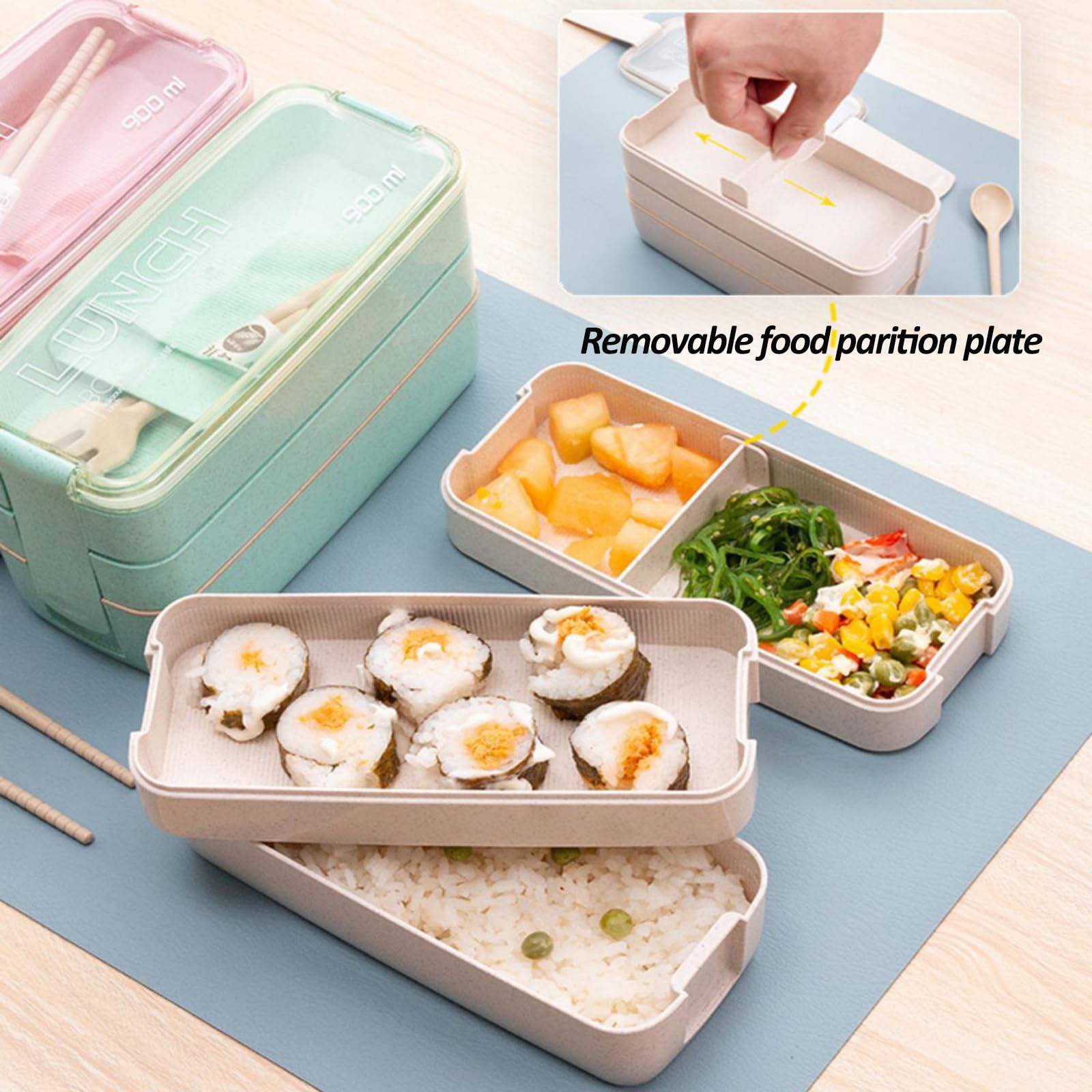 Amazon｜MIATTCLD 弁当箱 積み重ね可能 ランチコンテナ 大人用 30