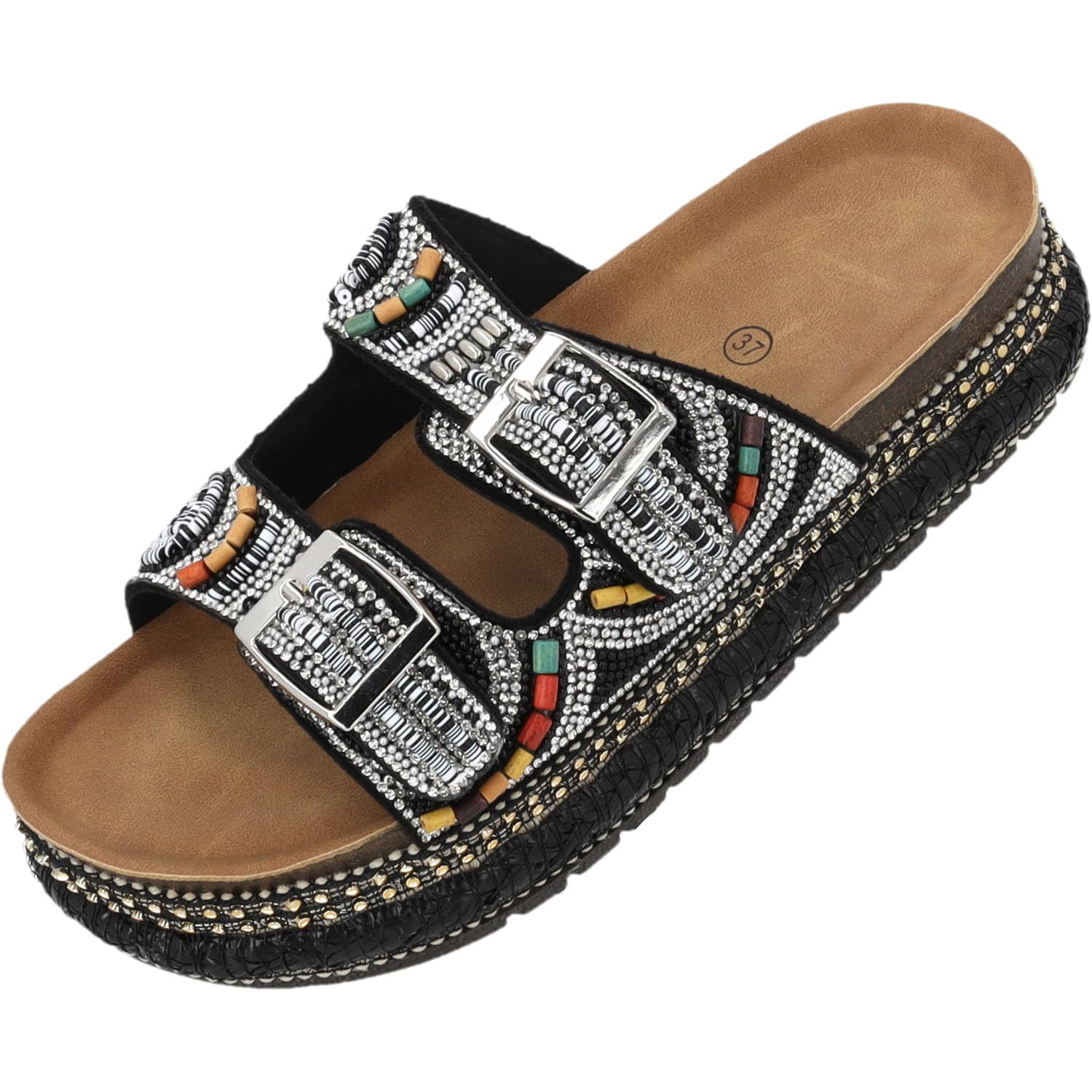 Palado Damen Pantoletten Luberos by Sila Sahin - elegante Sandalen - bequeme Hausschuhe - modische Sommerschuhe