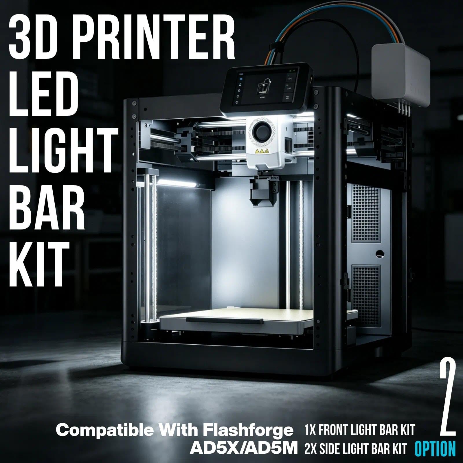 Flashforge AD5X LED Light Kit - Magnetic & Easy Install -2