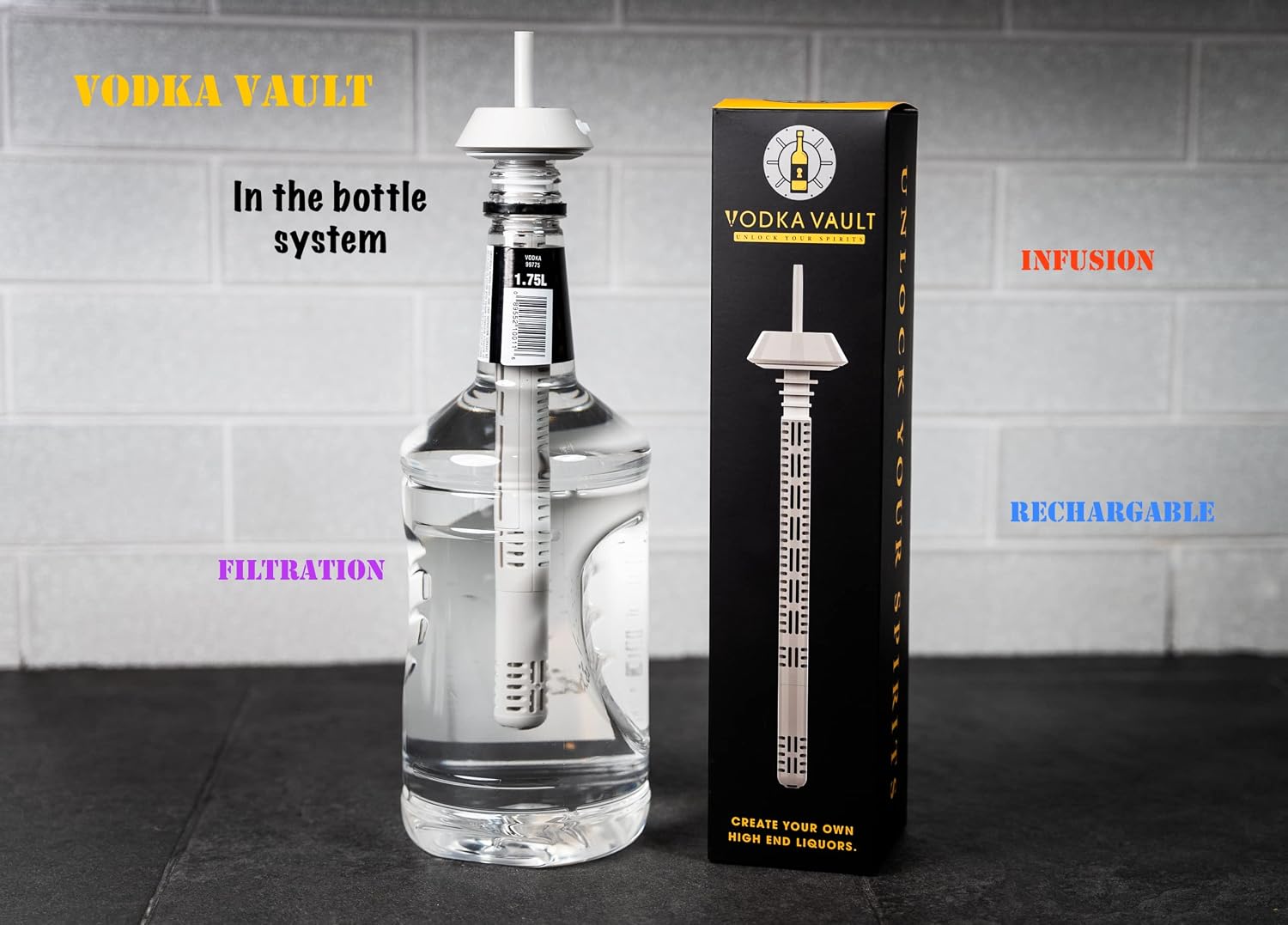Infusion gift Set, Continuous infusion and filtration process, Infusion DIY Gift Set, DIY Vodka Infusion Kit, Bartender Gift,