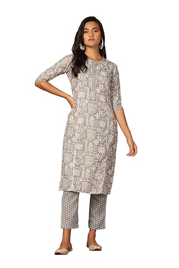 Lymio Women Kurta | Women Kurta Sets Kurtis | Women Kurta Pant Set | Women Kurta Pant Set Women Kurti Set with Pant | Women Kurti Set with Pant Cotton (K-5-6)