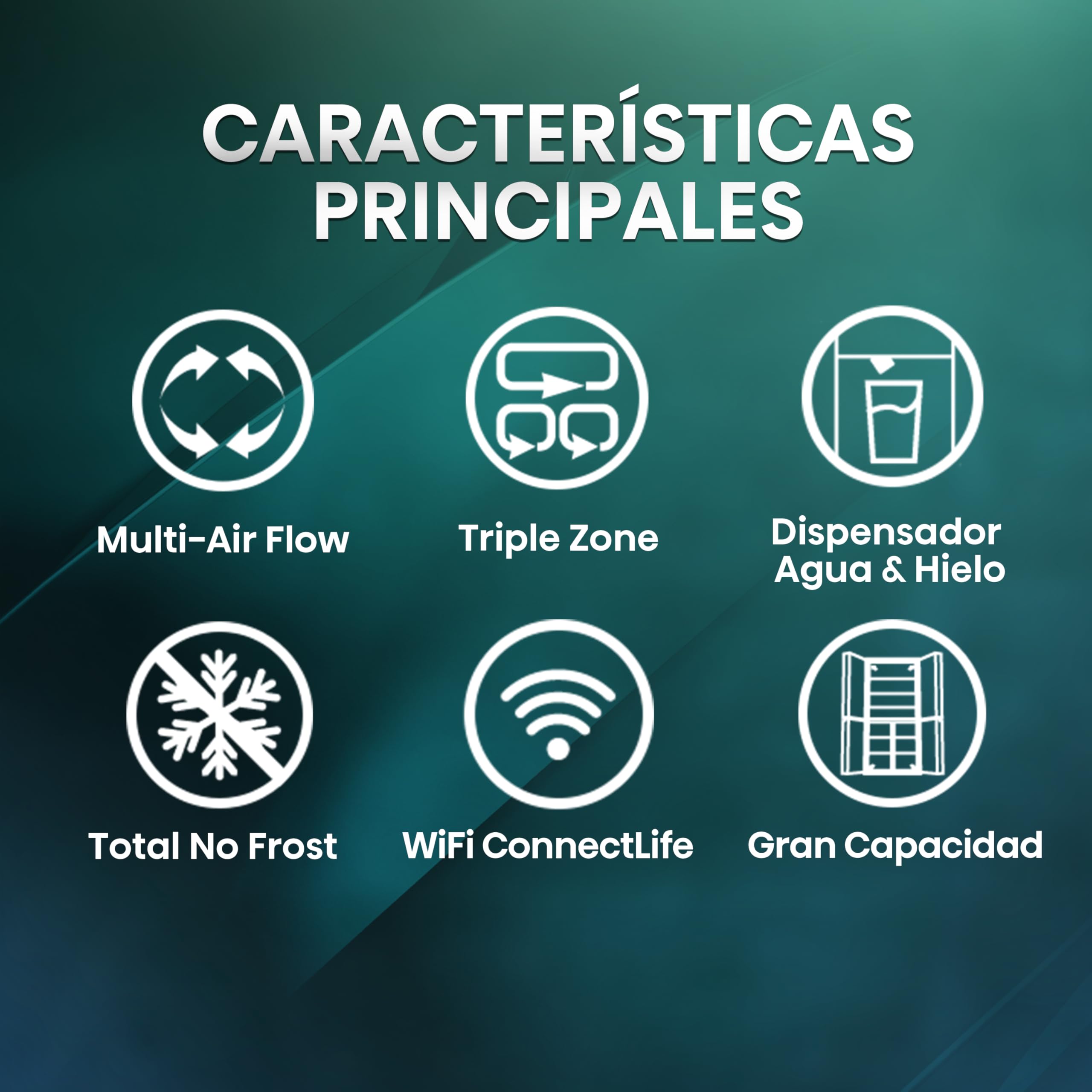 Hisense RQ760N4SASE - Frigorífico Americano Cuatro Puertas, No Frost, Puerta Cajón Frances, Total No Frost, Capacidad Neta 584 L, 1.78 m,Silencioso, Inox