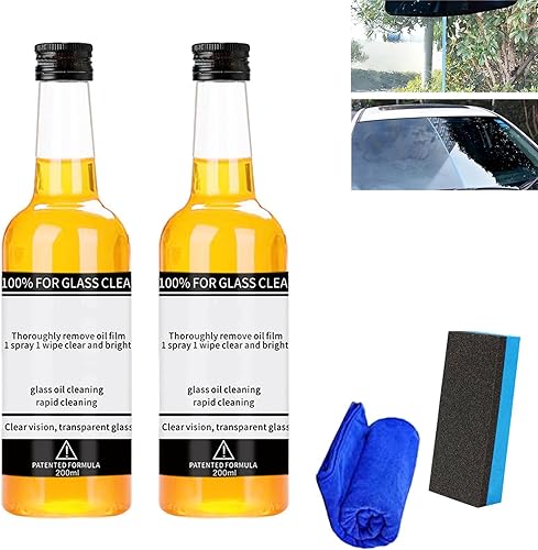 LXCJZY Removedor de película de aceite para vidrio, limpiador de parabrisas de automóvil, limpiador de vidrio invisible, limpiador de vidrio