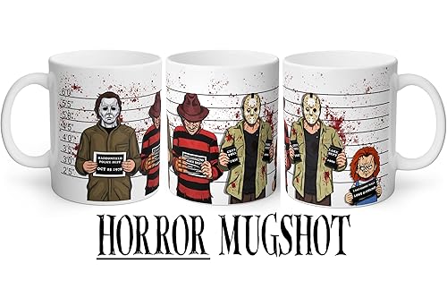 Miniatura 7 de Ill Be There For You Mug, Friends Horror Villains, Funny Halloween Mug, Jason Freddy Michael Myers IT Slasher Mug, Masked Killers, Halloween Coffee