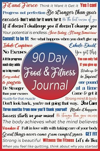 90 Day Food & Fitness Journal 12 Week Meal Planner With Macro Tracker Workout Log & Schedule DIY Favorite Meals & Quick Food Reference Pages ...