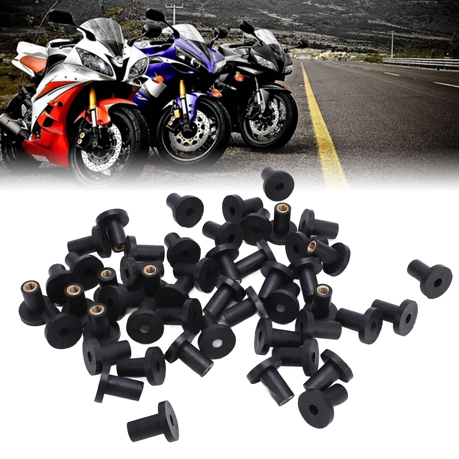 Dadi In Gomma M5 Per Parabrezza - 6 Pezzi Per Moto, Kayak E Barche - Foto 7