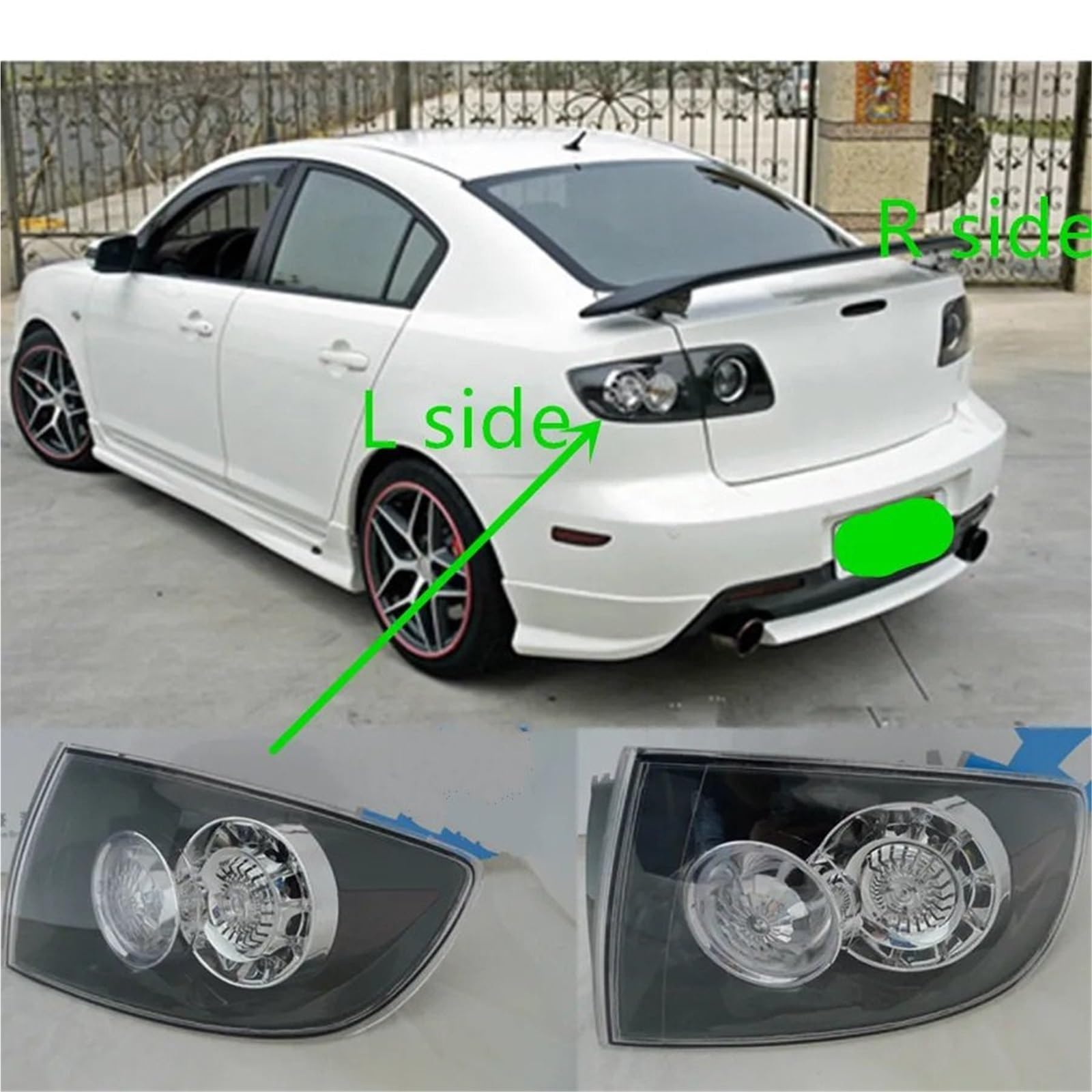 Reflektor dalekosiężny Do Mazda 3 BK Zewnętrznej Lampy Tylnej LED