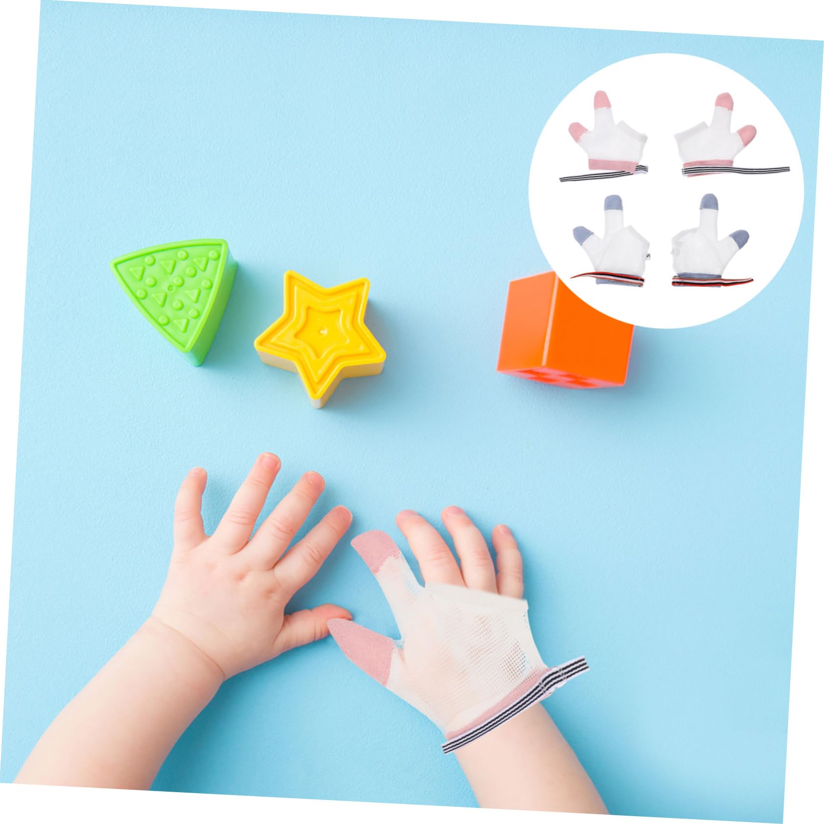 Toyvian 10paare Daumenlutschen Stopp-handschuhe Atmungsaktive Anti-biss-handschuhe Für Kleinkinder Tragbare Und Bequeme Zum Schutz Vor Daumenlutschen Und Kratzen