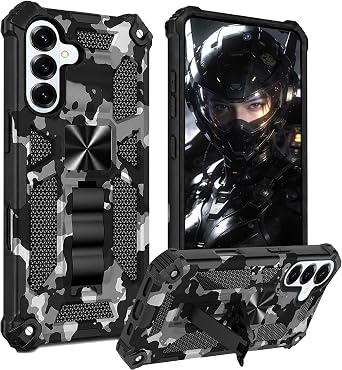 CCSmall Military Grade Cover for Samsung Galaxy A16 5G Camo Case Black