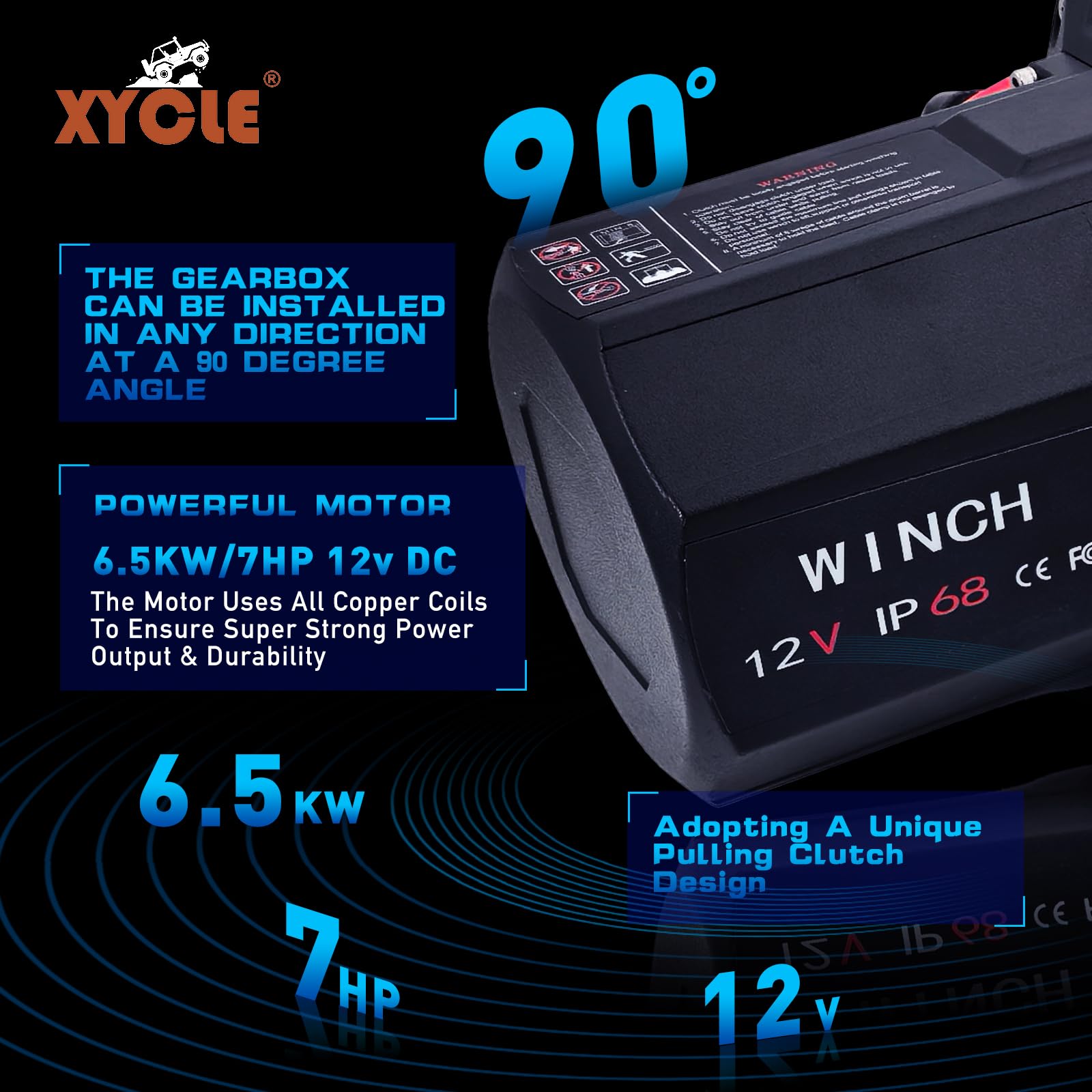 Amazon.co.jp: XYCLE 10000ポンド 電動ウインチ 12V、SUV、トラック