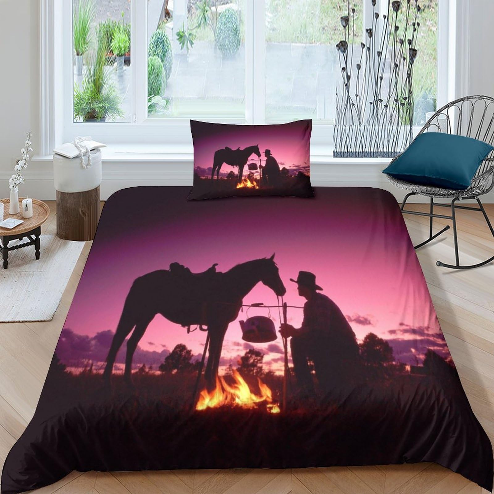 Parure de lit cowboy style western pour relooker une chambre d'ado ou adulte