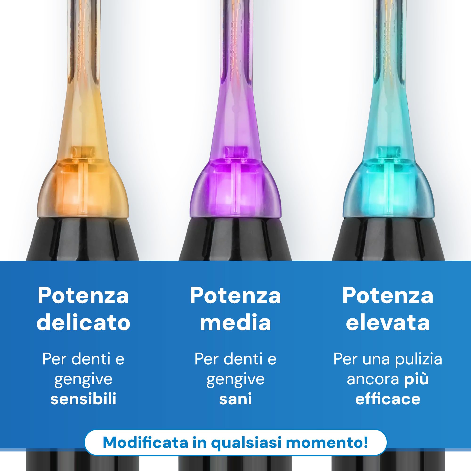 emmi-dent Spazzolino da denti ultrasonico Slim – 96 milioni di vibrazioni/minuto – Spazzolino elettrico 3 modalità di pulizia, testina intelligente e stazione di ricarica – Pulizia delicata dei denti