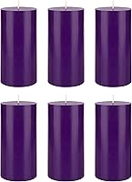 Vista 35 de Mega Candles 3 velas redondas blancas sin perfume, velas de cera de alta calidad vertidas a mano de 3 x 6 pulgadas, decoración del hogar