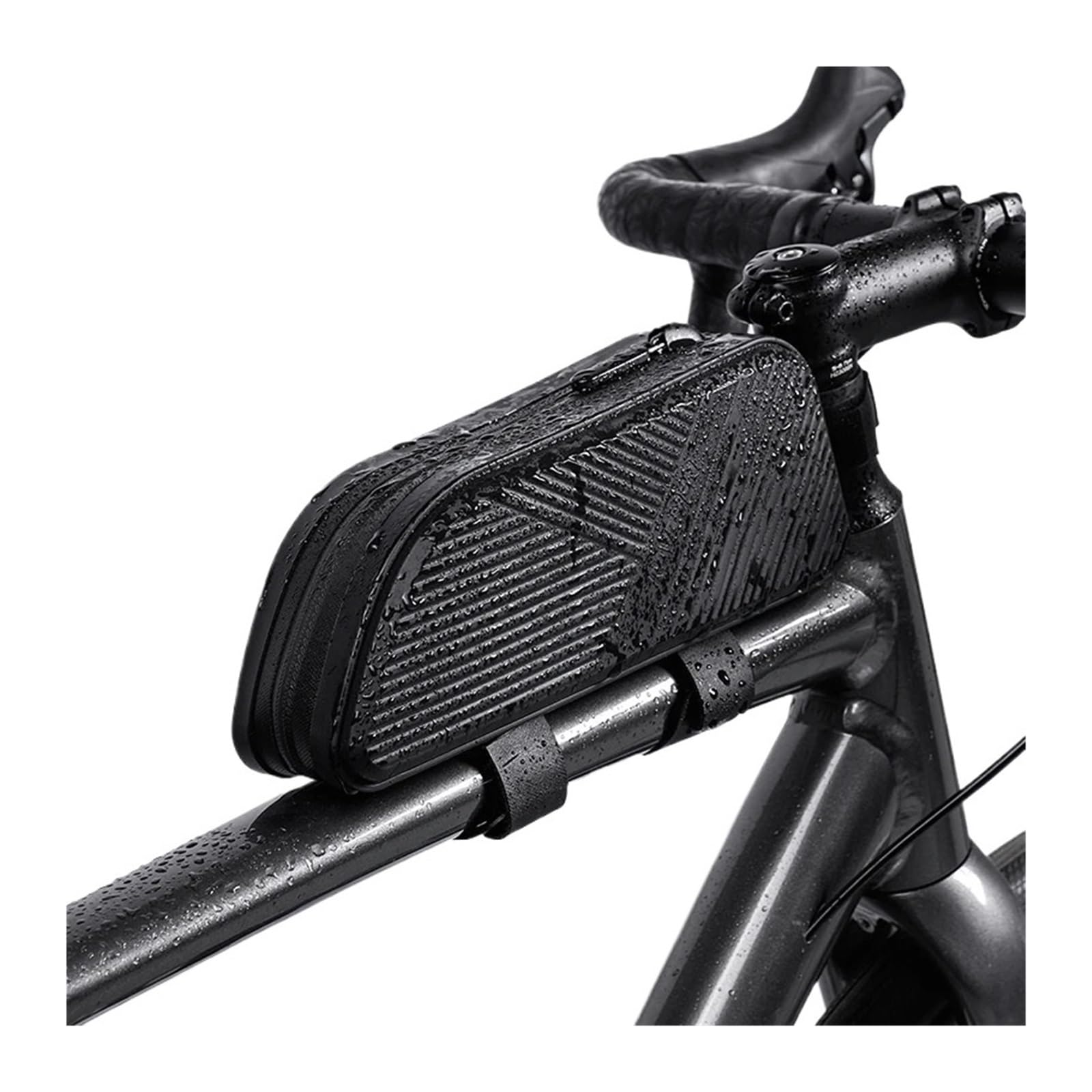 Borsa for tubo superiore for bicicletta in TPU impermeabile da 1 pezzo | Conserva il telefono e i piccoli oggetti for il ciclismo all'aperto.