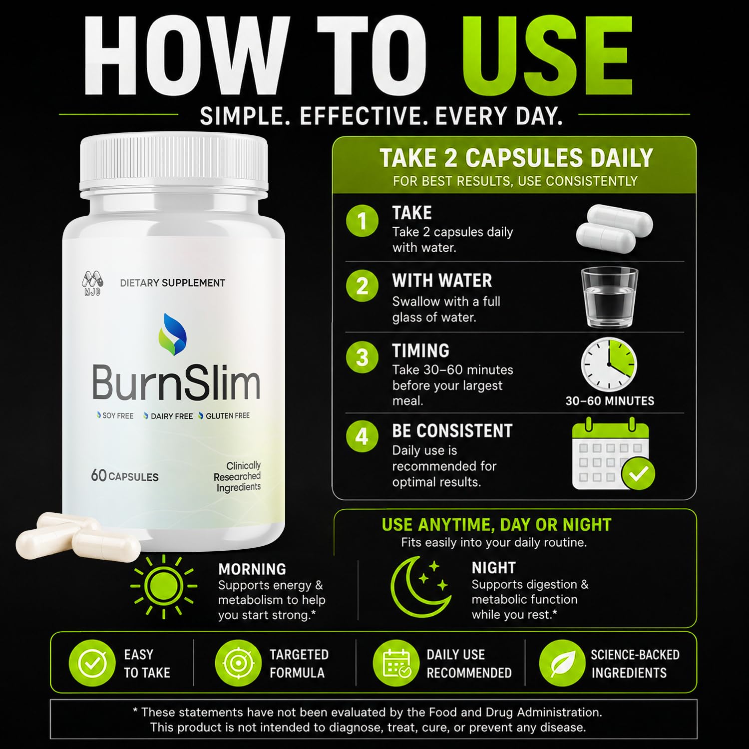 BURN SLIM THE DIET 360粒 Amazon.com: Burn Slim Capsules, Official Burnslim Pills with All