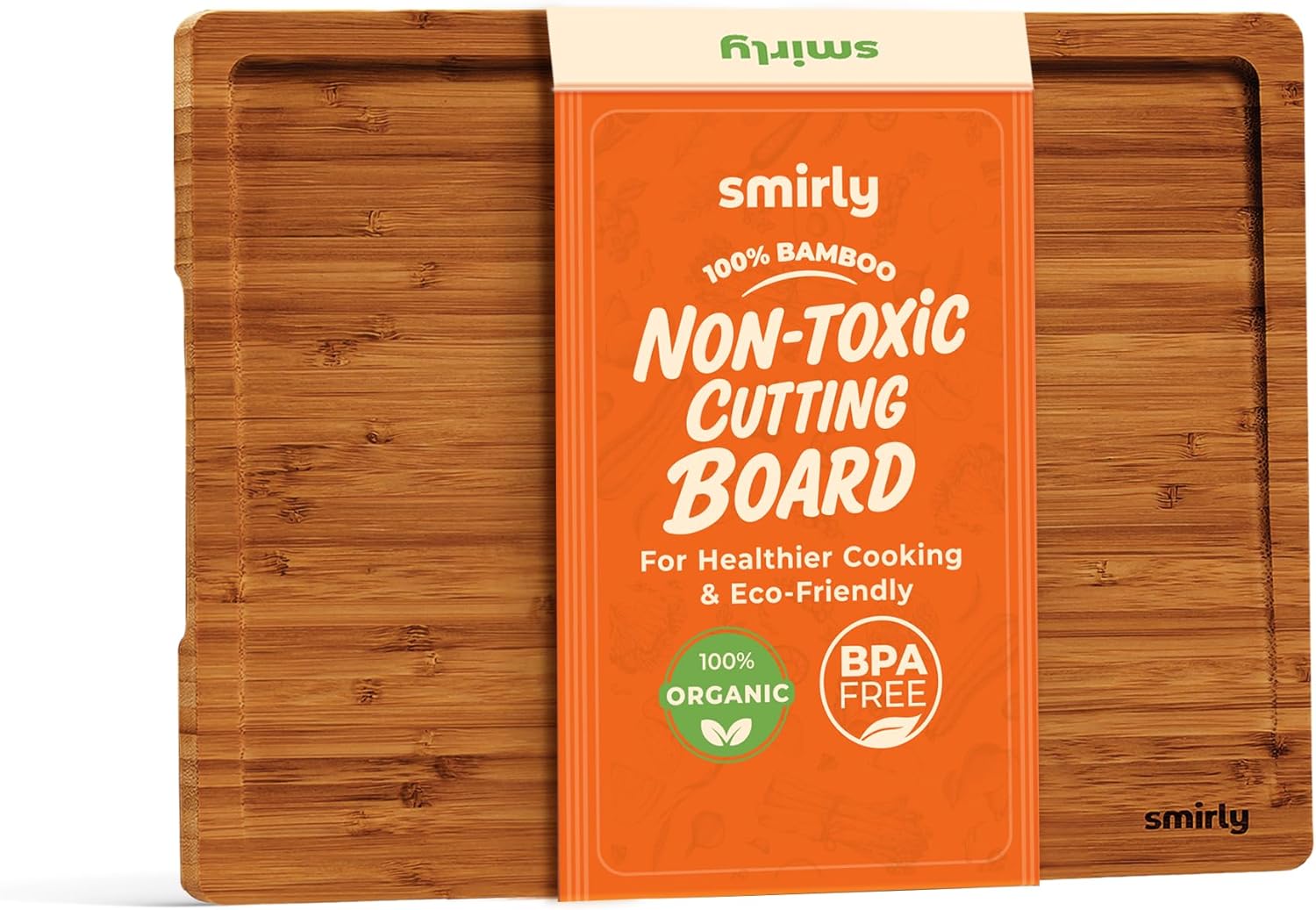 SMIRLY Wood Cutting Boards For Kitchen - Bamboo Cutting Boards For Kitchen Cutting Board, Bamboo Cutting Board Set, Chopping Board, Butcher Block, Small Wooden Cutting Board Set SMIRLY Wood Cutting Boards For Kitchen - Bamboo Cutting Boards For Kitchen Cutting Board, Bamboo Cutting Board Set, Chopping Board, Butcher Block, Small Wooden Cutting Board Set