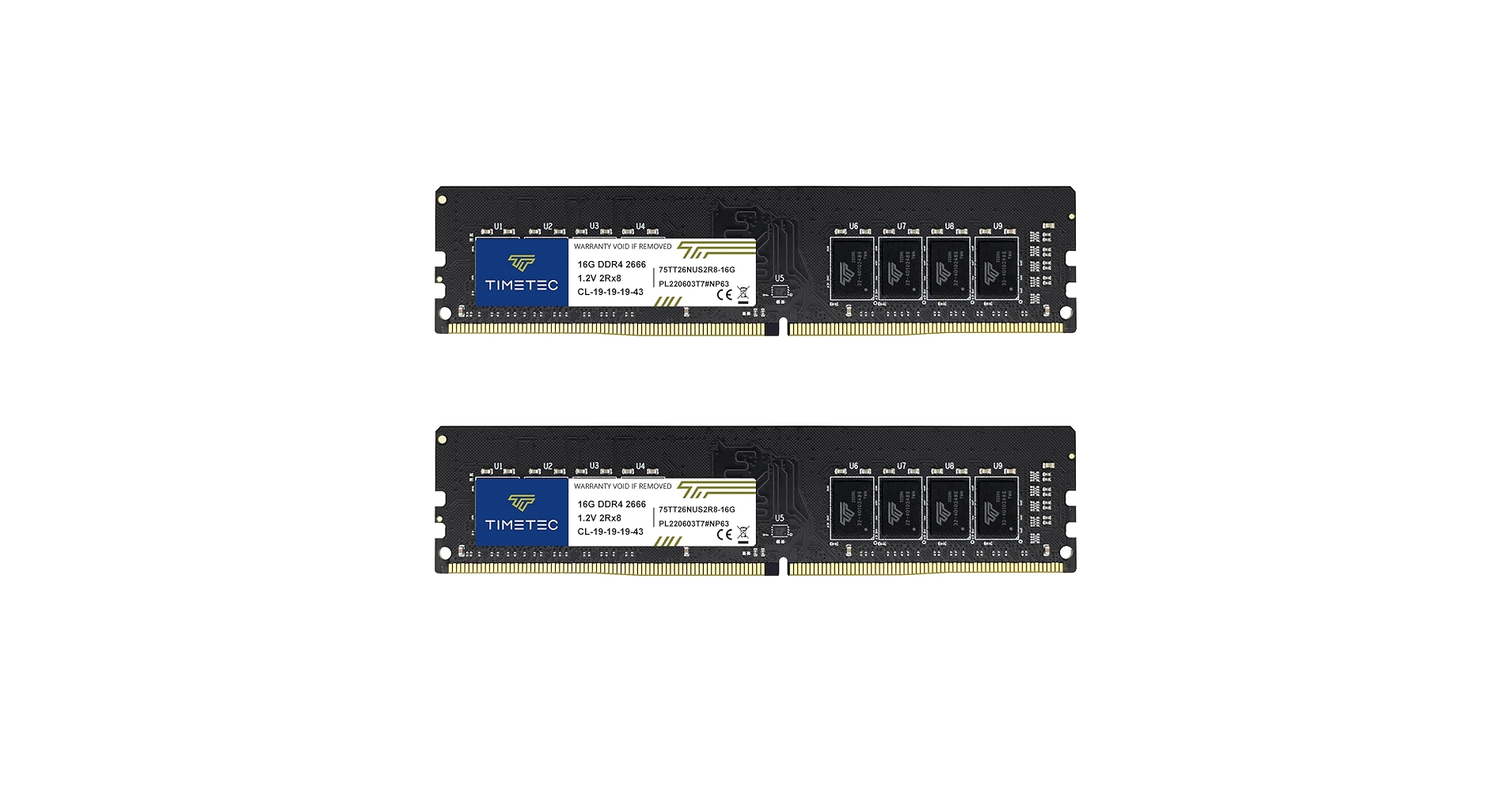 Timetec 32GB KIT(2x16GB) DDR4 2666MHz PC4-21300 Non-ECC