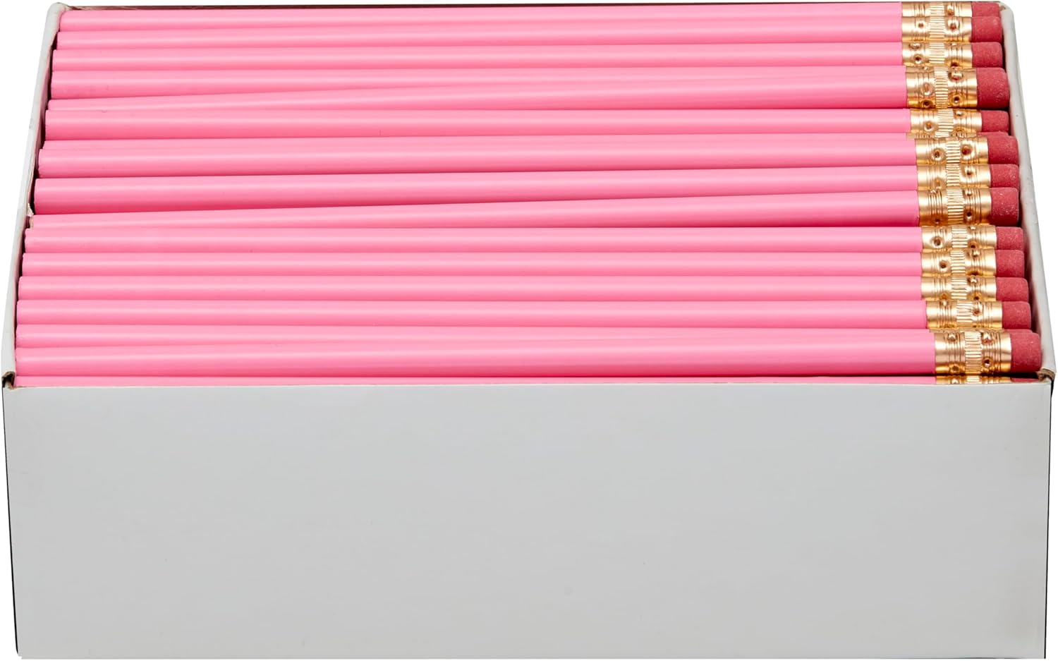 Pencil Guy Blank Round Pencils Pink 144 to a box : Not Sharpened