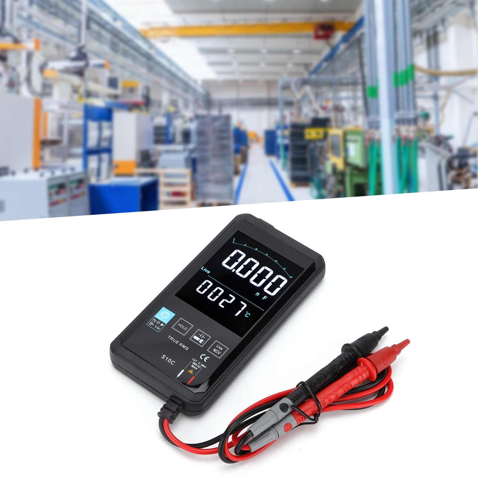 Digitales Multimeter, Hochgenaues Echteffektiv-Farbdisplay-Messgerät für die Elektrische Leistungsmessung