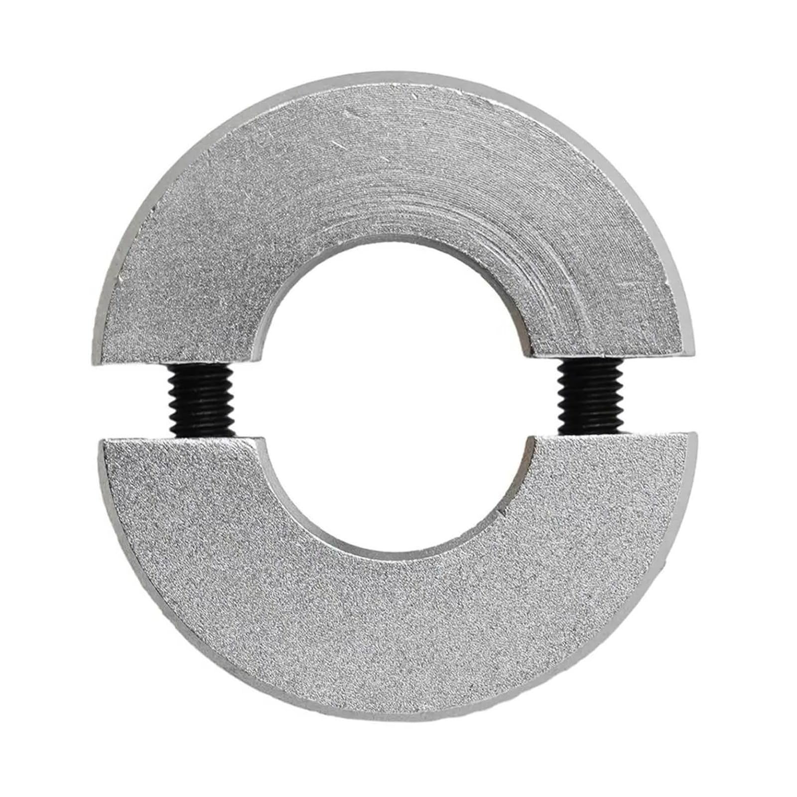 1Pcs Aluminum Alloy Fixed Locking Limit Ring Double Split Shaft Collar for 6-20mm Diameter with Screws(14mm)
