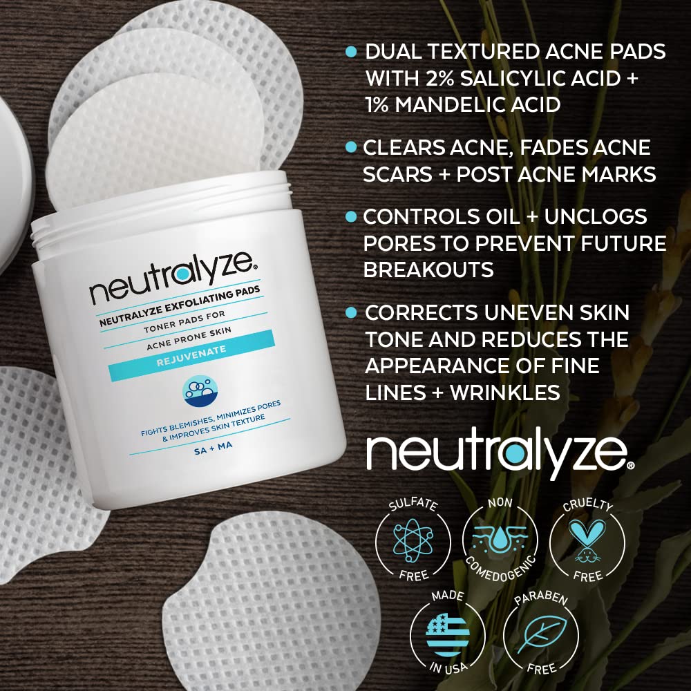 Buy Neutralyze Exfoliating Acne Pads Maximum Strength Acne Treatment