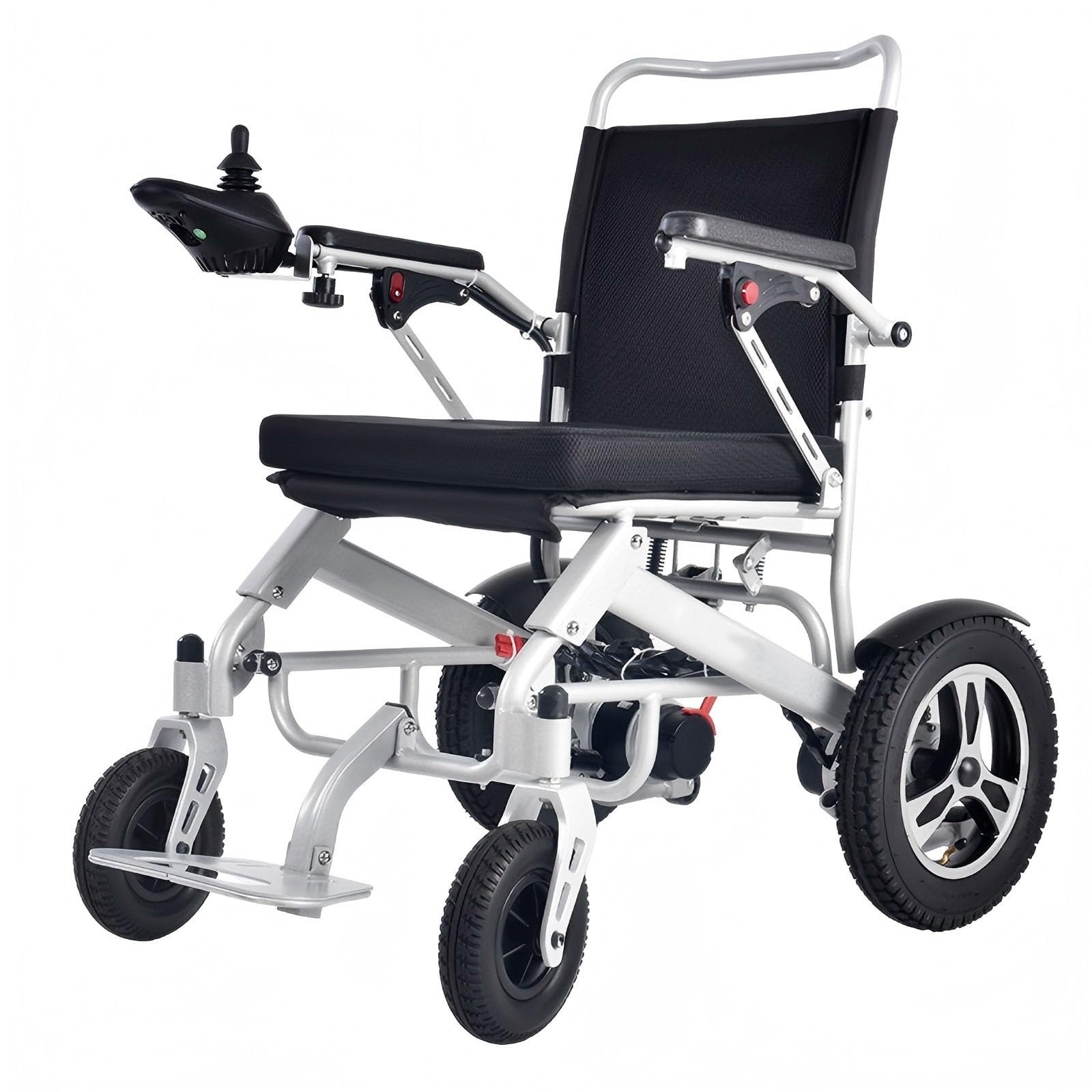 Sedie Motorizzate per Anziani,Sedia A Rotelle Elettrica Portatile,Sedia A Rotelle Elettrica,Due modalità di Ricarica,Include Batteria Rimovibile,Facile da Trasportare E Riporre Silver 20A