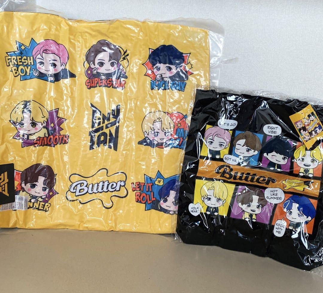 Amazon.co.jp: TinyTAN 寝そべり プレミアムスクエアクッション~Butter 
