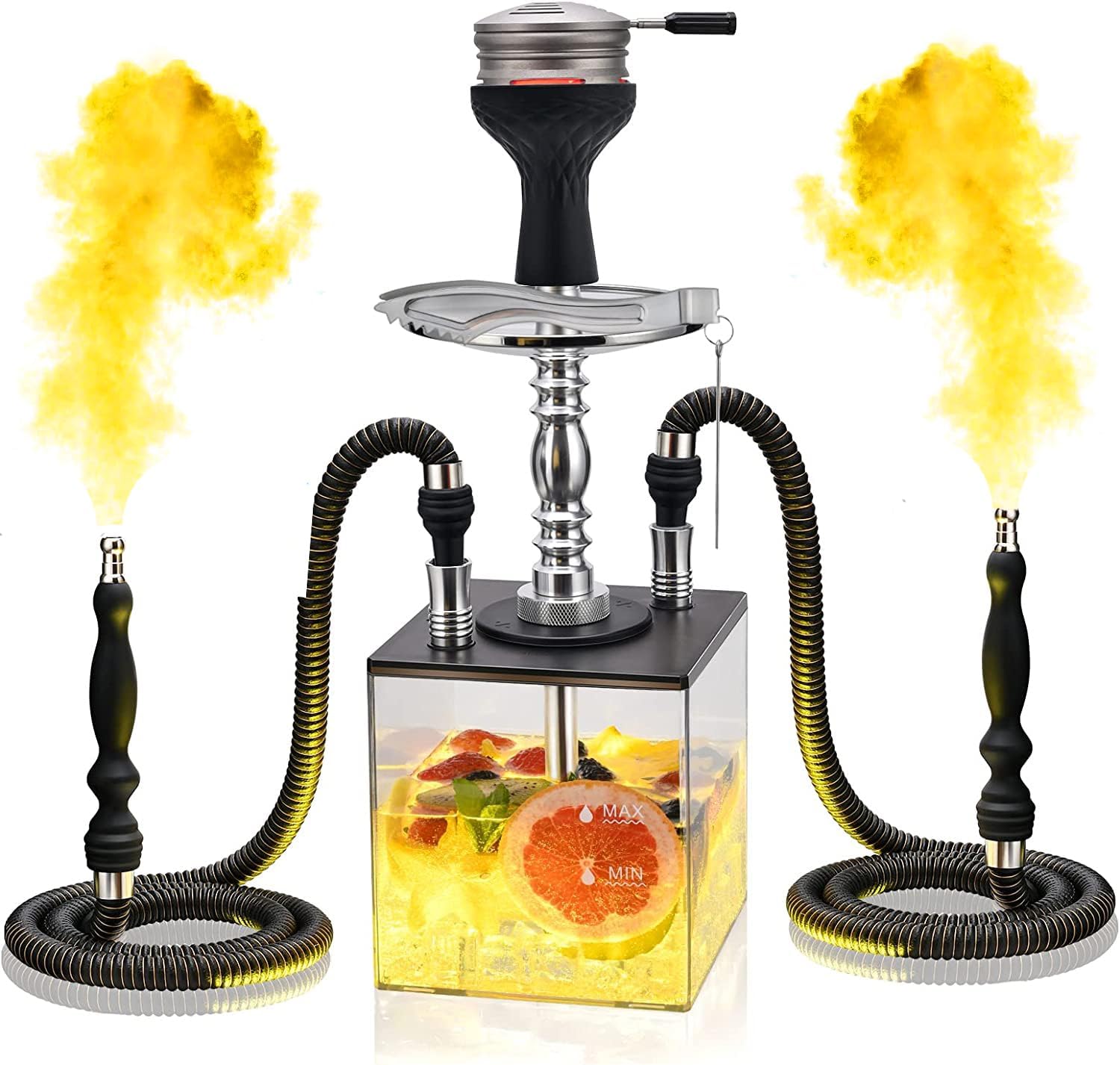 Hookahs Hookah Set Cube Acrylic Hookah with Hookah Hose