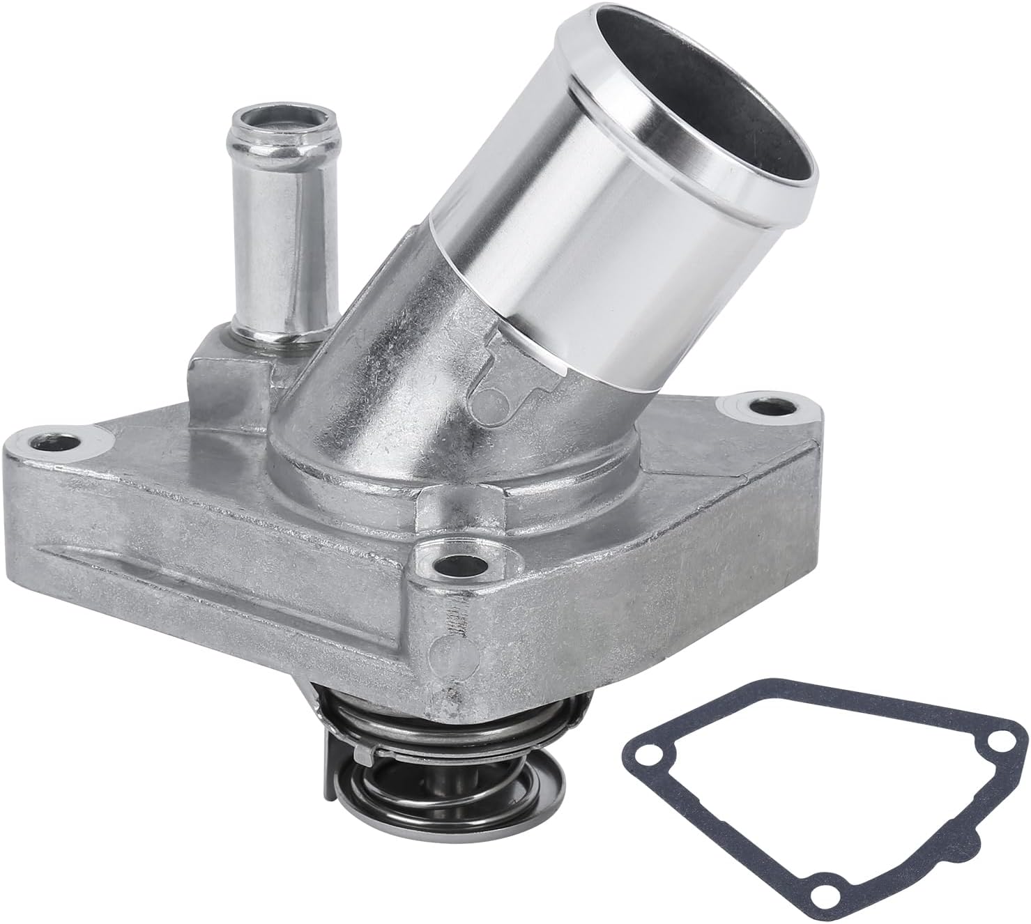 YOUYIEN Aluminum Engine Coolant Thermostat Housing Assembly with Gasket