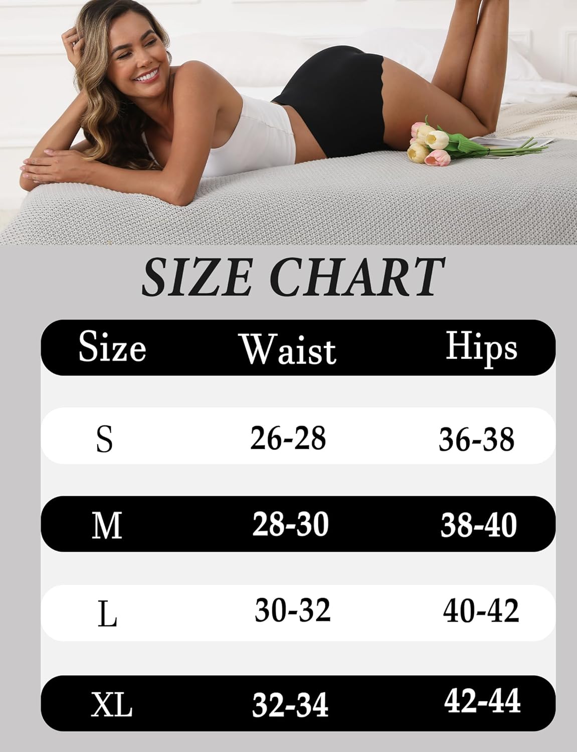 Seamless Underwear for Women High Waisted, No Show Briefs Panties, Silk Crotch, 5-Pack - Image 6