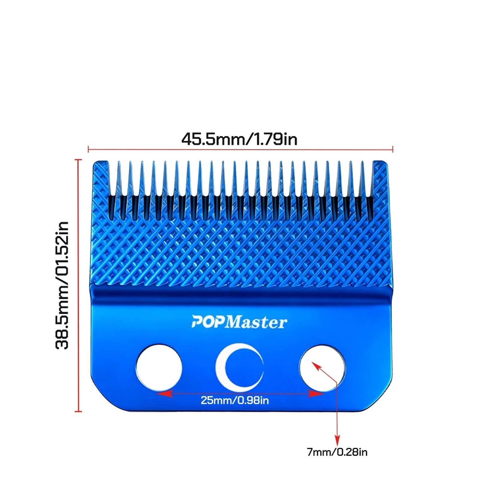 Haarschneider-Teile, Blaue Schuppenartige Klinge, Professioneller Haarschneider, Ersatzschneidkopf, Friseur-Maschine, Salon-Werkzeug-Zubehör(2pcs)