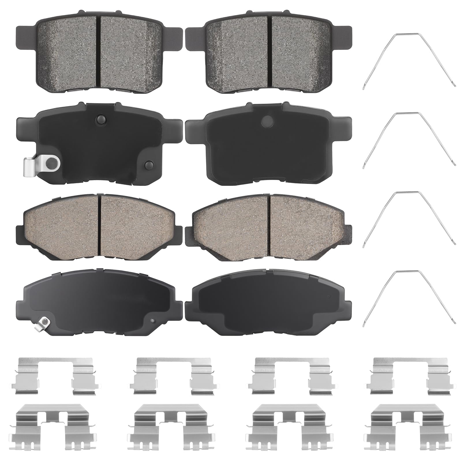 AEagle Front Ceramic & Rear Semi-Metallic (8pc)
