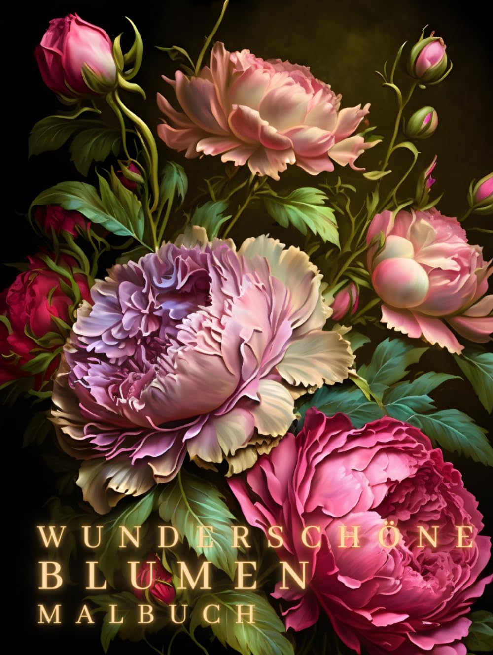 Wunderschöne Blumen Malbuch: Malbuch für Erwachsene – Entspannendes Ausmalbuch mit Blumenmotiven zur Achtsamkeit, Stressabbau und Kreativität
